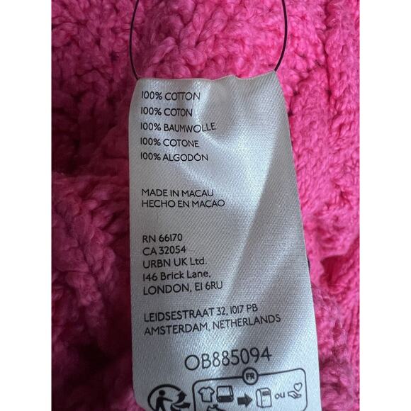 Free People Bonfire Cardi Cardigan Sweater Size Small Vacay Pink - Picture 5 of 7